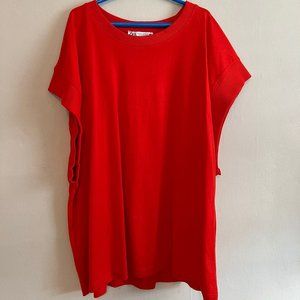 ZARA Red Short Sleeve T Shirt